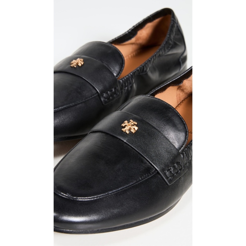 Tory Burch Women's Napa Leather Ballet Loafer - Black - Picture 2 of 4